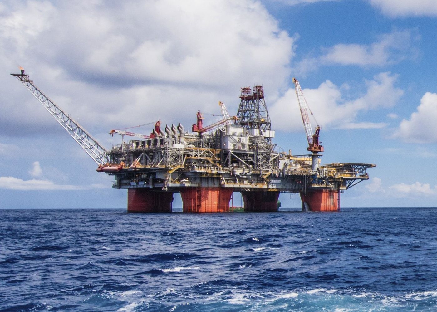 Offshore production platform in the Gulf of Mexico